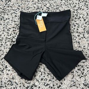 KonaSol high waist swim bike short XS black